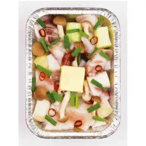 マルシェプレート　イカと白ネギの塩辛バター炉端焼き